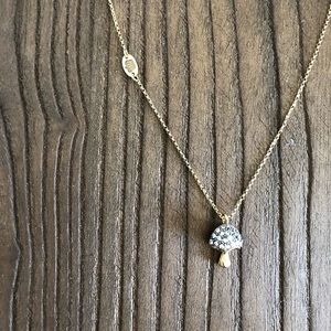 Juicy Couture pave mushroom necklace